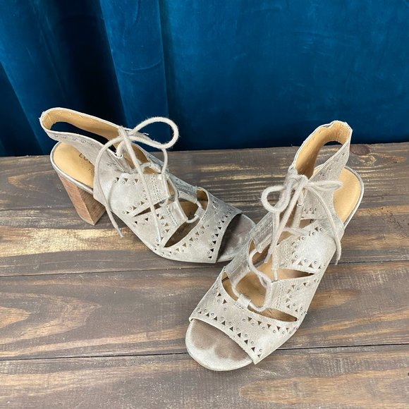 Lucky Brand Tafia Ghillie Lace Up Sandal - Picture 5 of 10